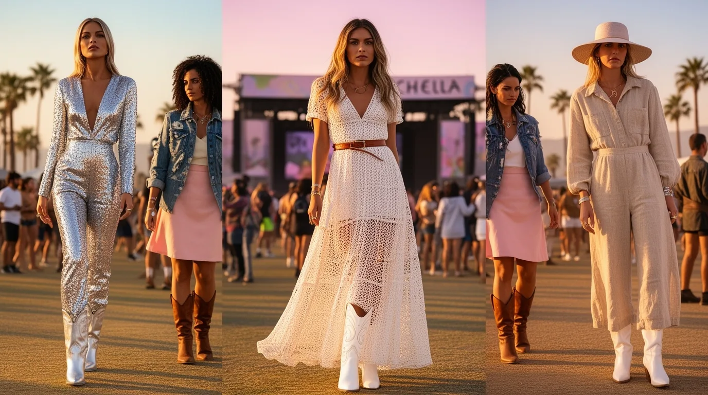 coachella cowboy boot ensembles
