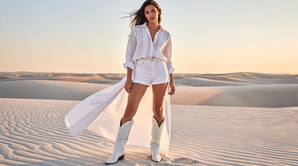 all white festival ensemble