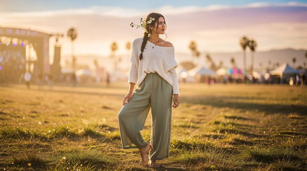 effortless neutral festival elegance