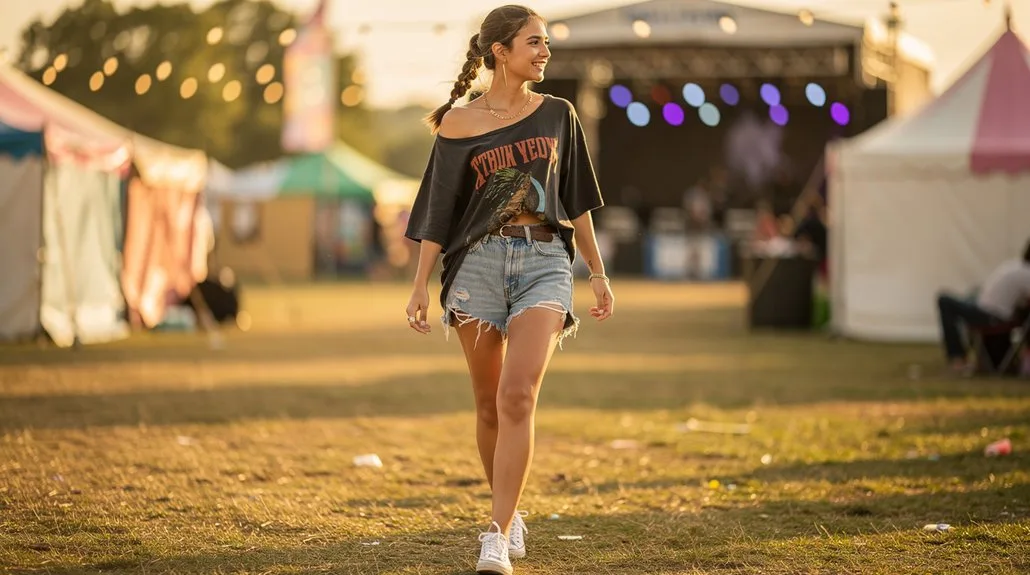 oversized tee vintage denim