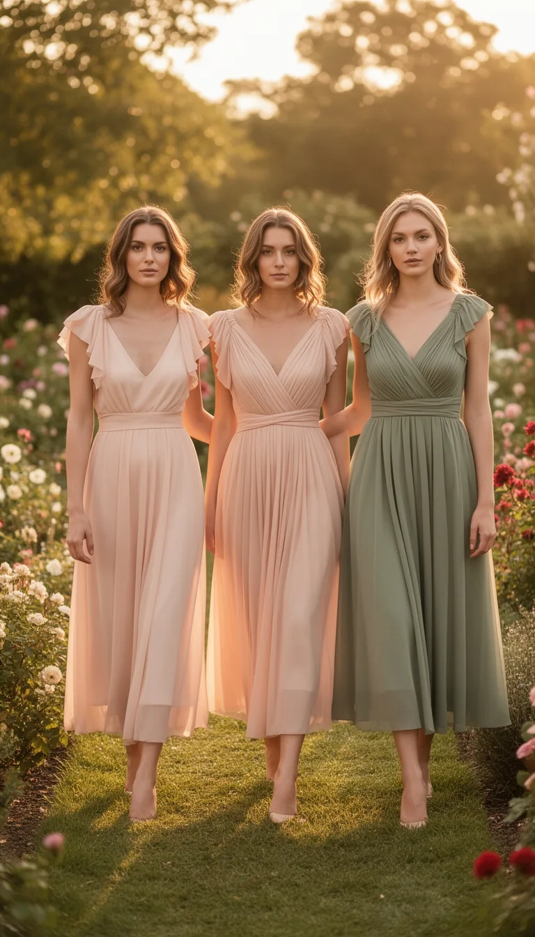 modest draped summer dresses
