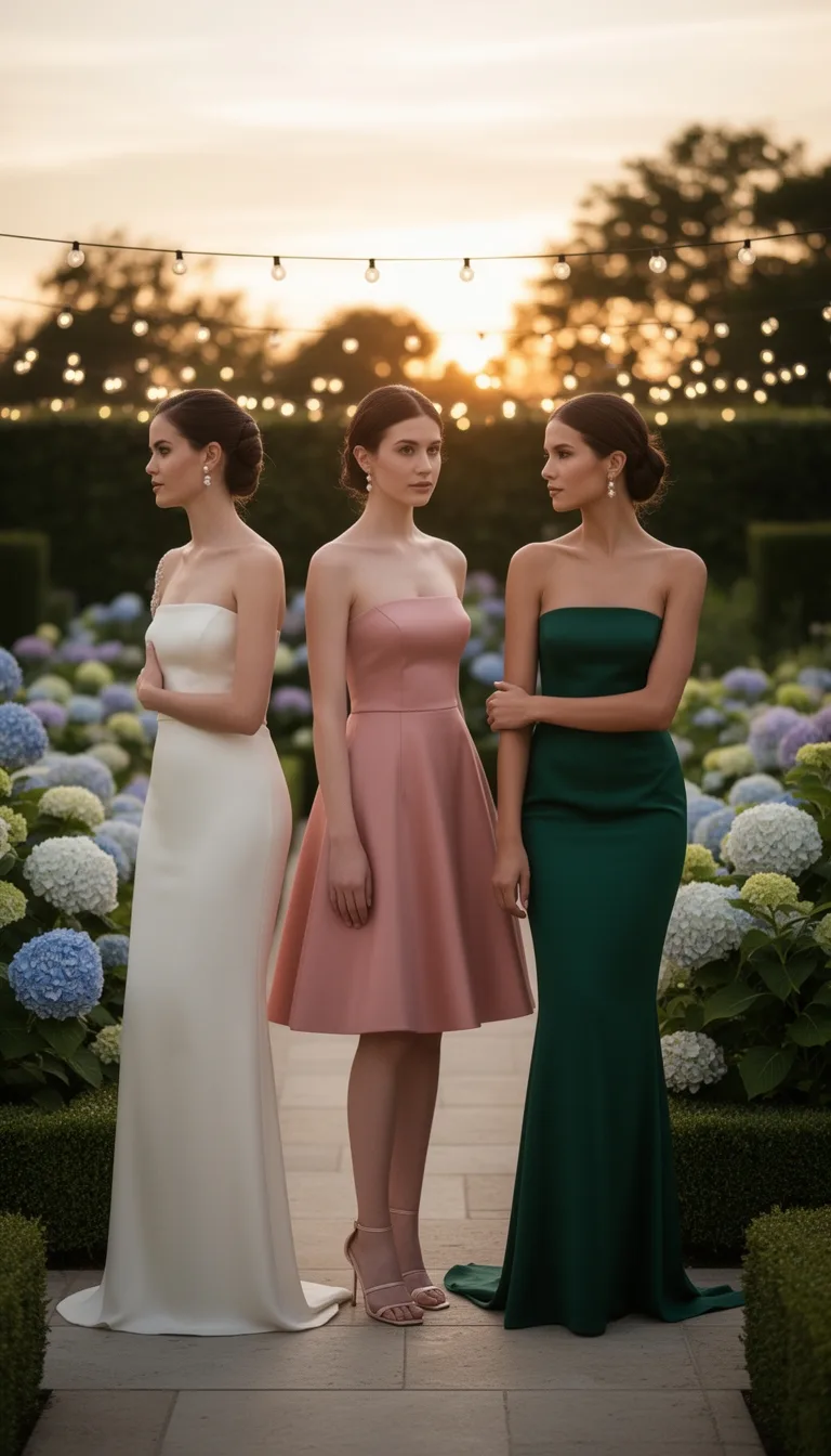 bare shouldered minimalist elegance