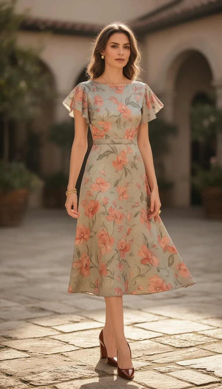 elevated floral print details
