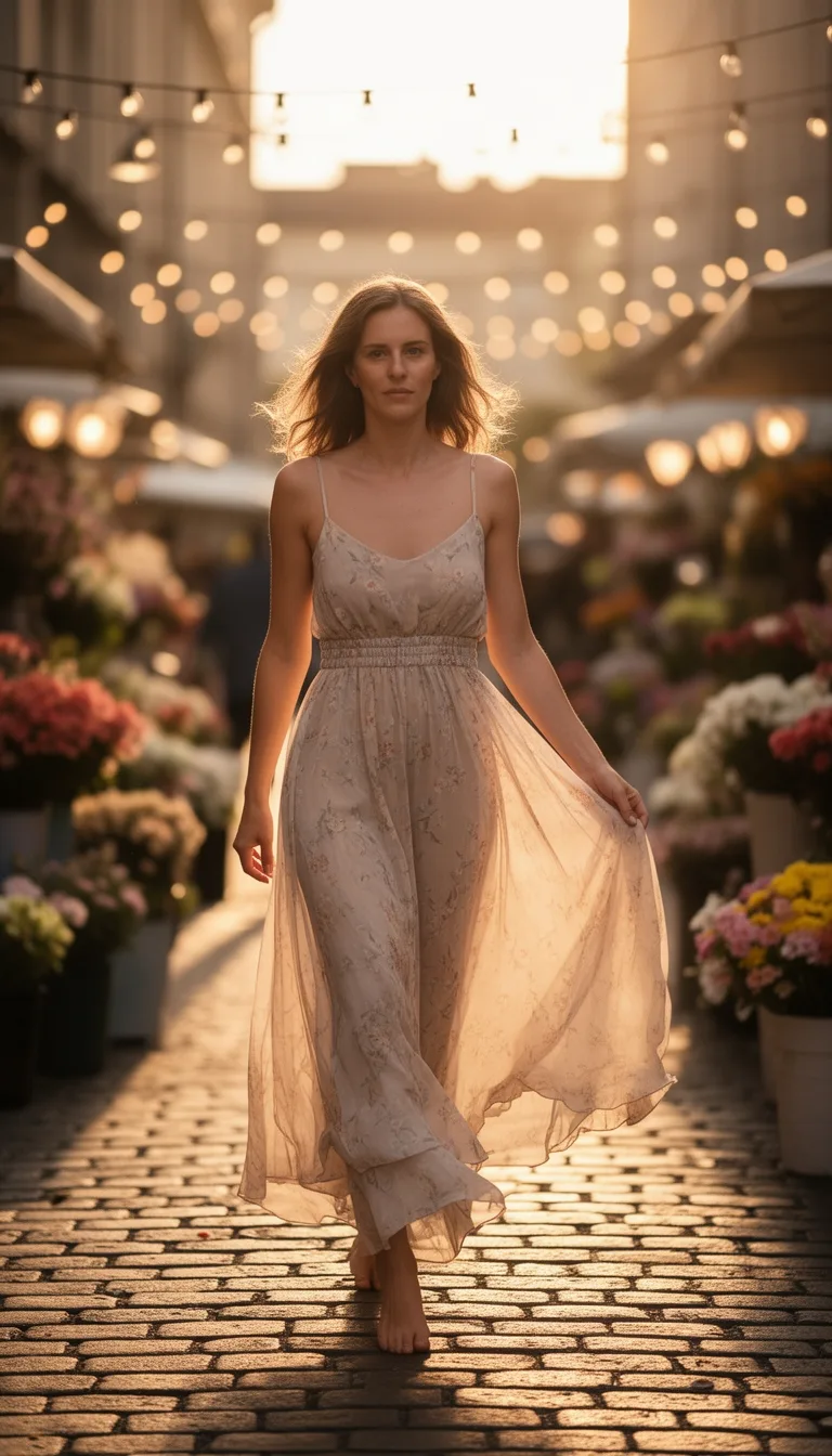 soft flowing romantic maxi