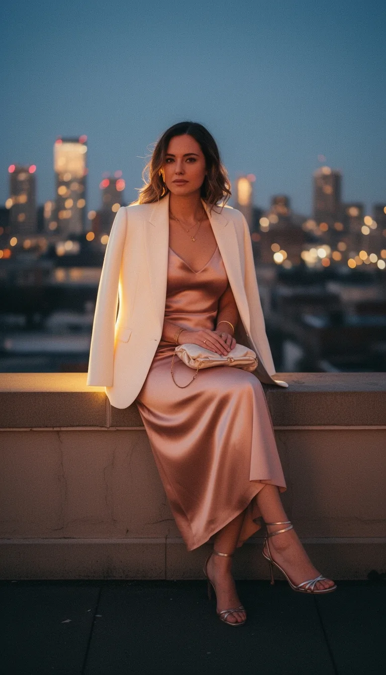 structured blazer layered elegantly