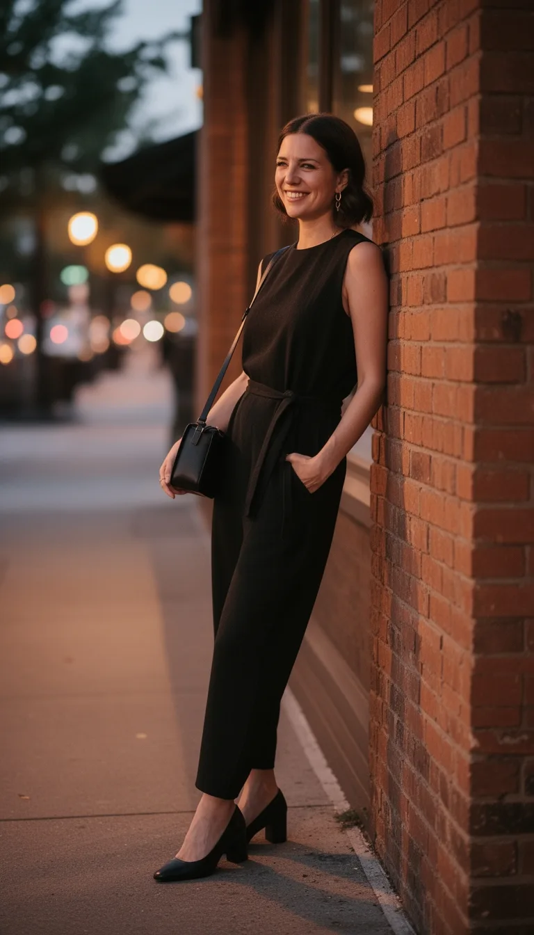 neutral relaxed linen jumpsuit