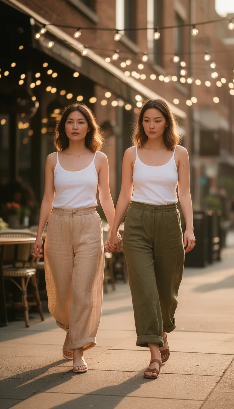 effortless summer linen chic