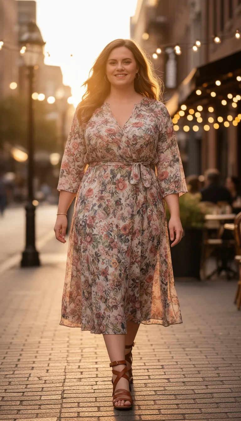 flowy dress strappy sandals