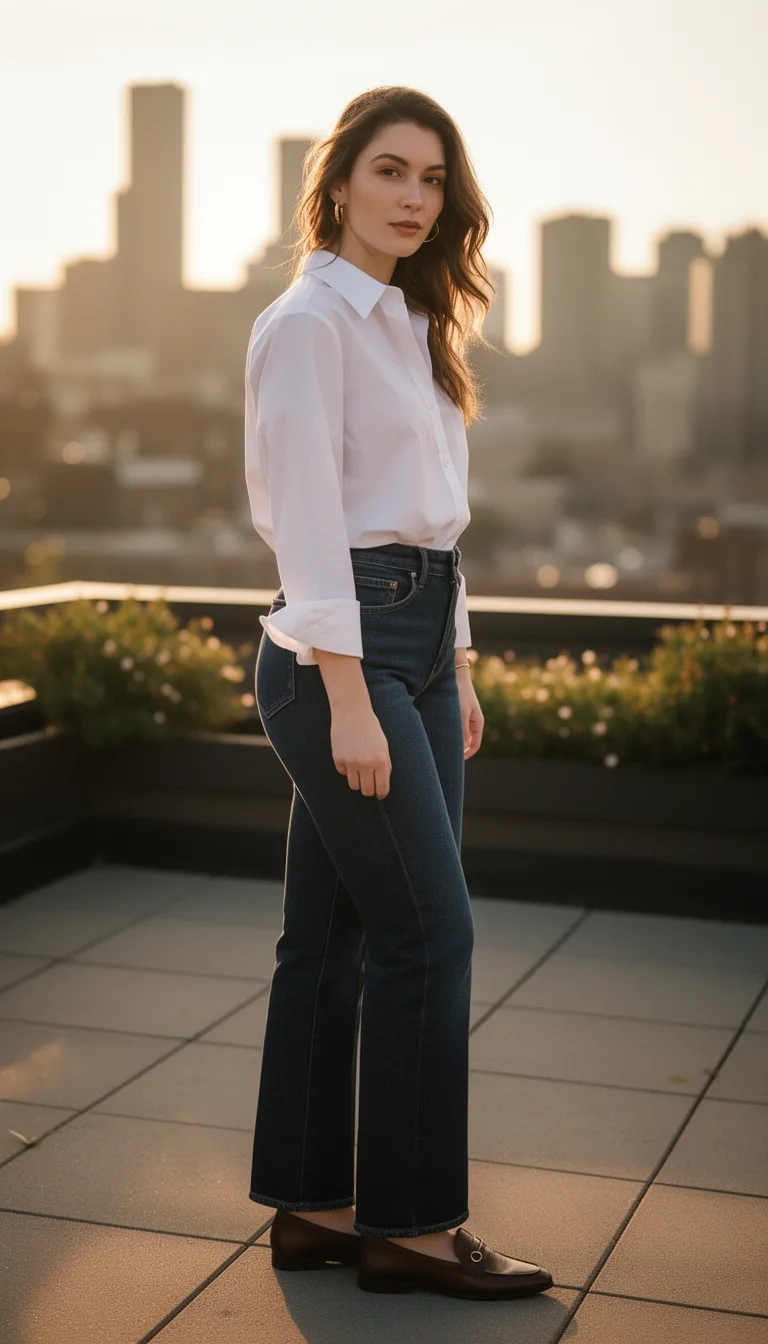crisp tailored timeless shirt