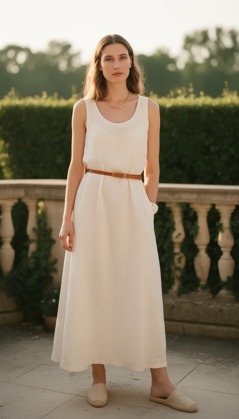 neutral fitted textural tank