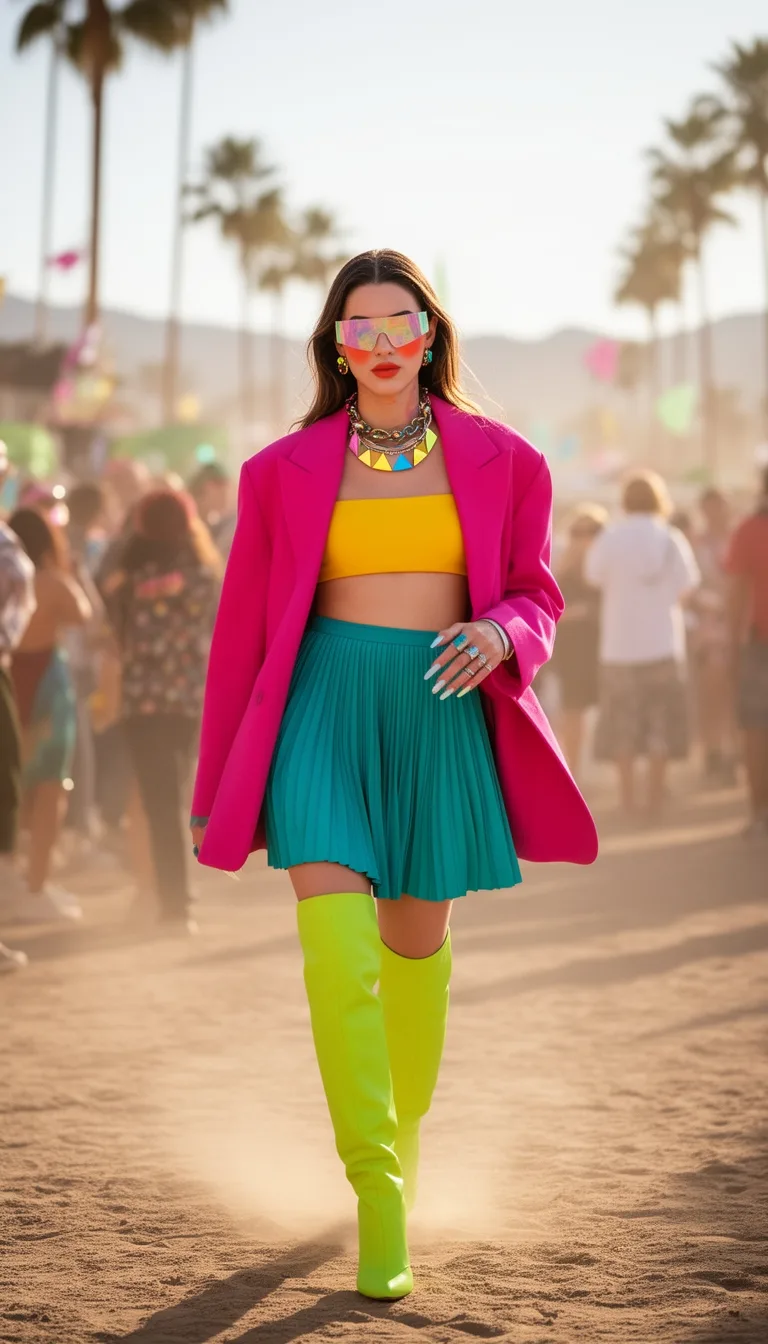 holographic gear clashing prints