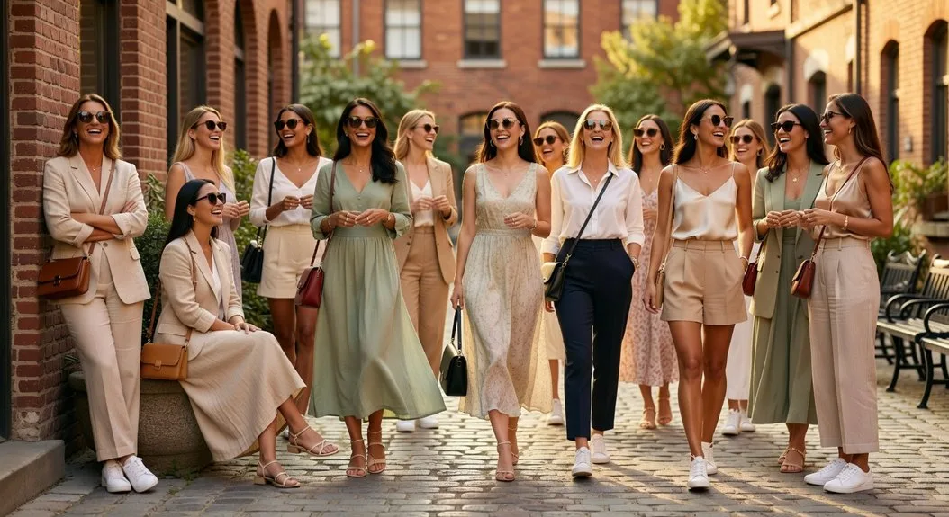casual warm weather ensembles