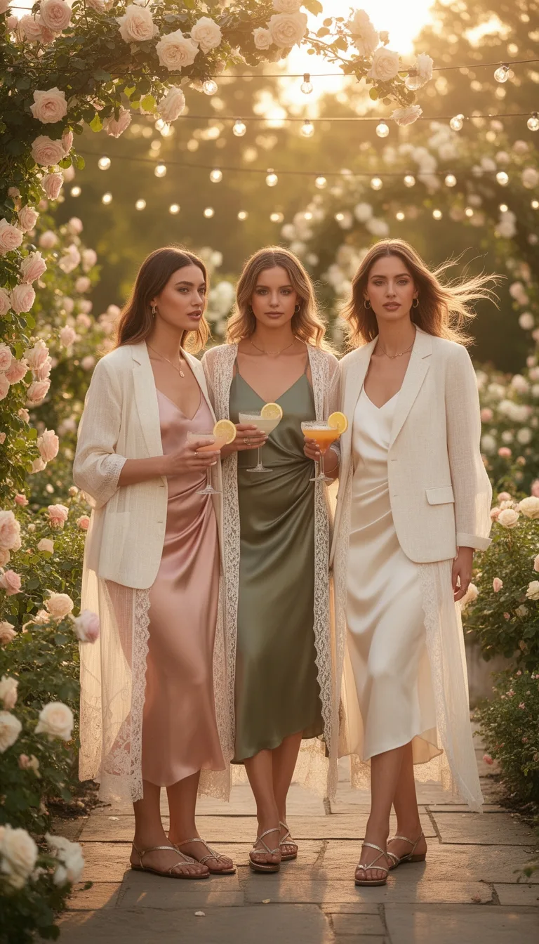 silk slip dress styling