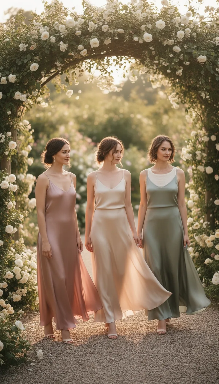 silk slip layered tanks