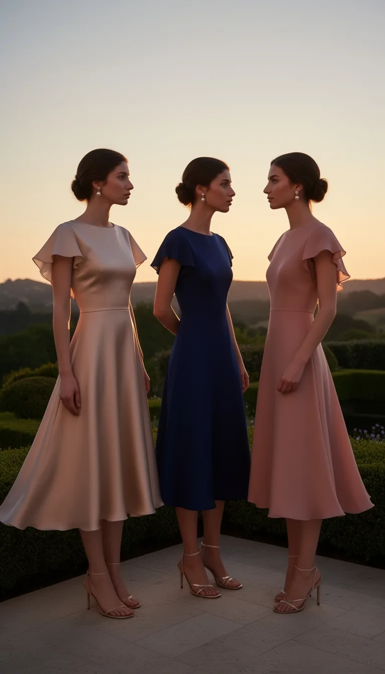 flutter sleeves elegant hem