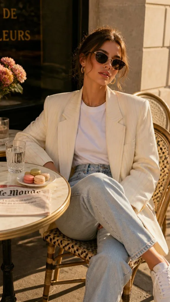 oversized blazer rolled sleeves