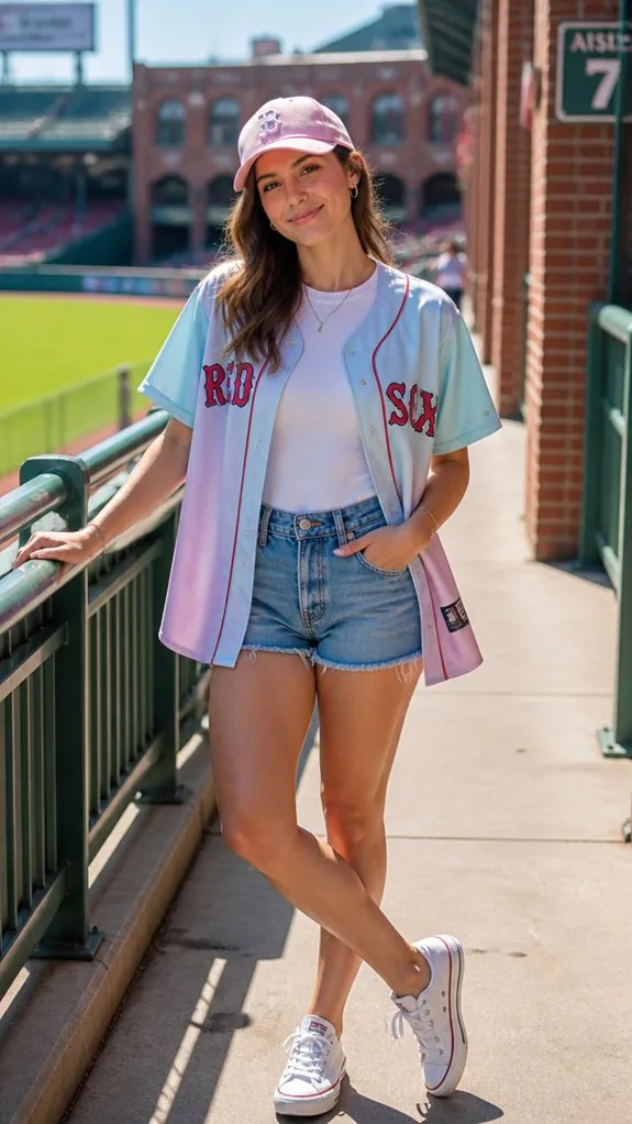 denim and jersey pairing