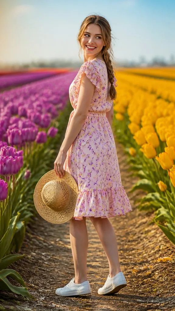 floral dress casual chic