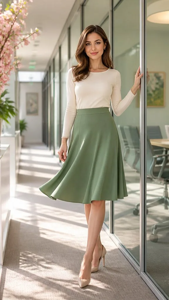 feminine professional spring outfit