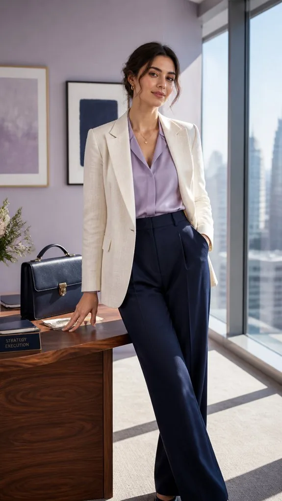 tailored boardroom power dressing