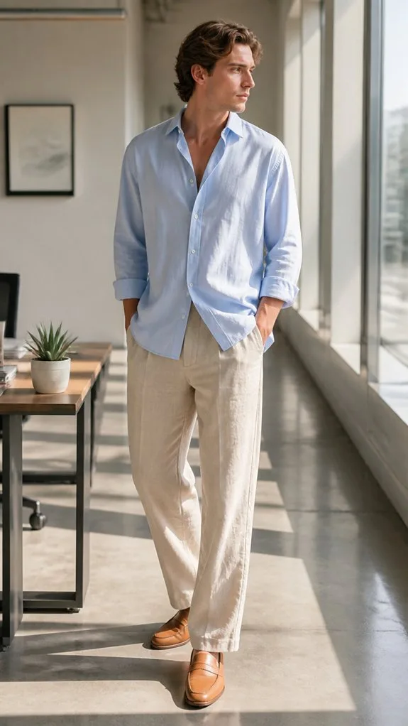 effortless professional linen combination