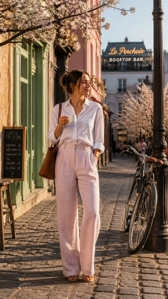 tailored linen pairs effortlessly