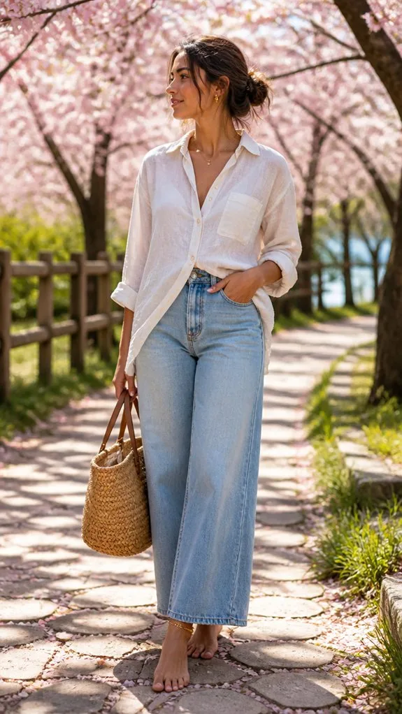 breathable linen shirt styling