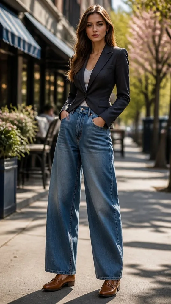 polished barrel jeans ensemble