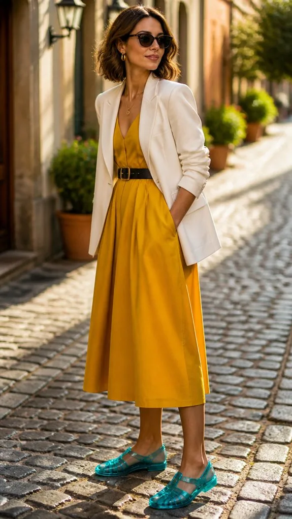 bold shoes neutral backdrop